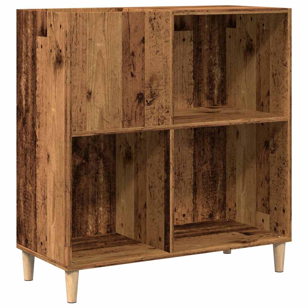 vidaXL Δισκοθήκη Παλιό Ξύλο 84,5 x 38 x 89 εκ. από Επεξεργασμένο Ξύλο