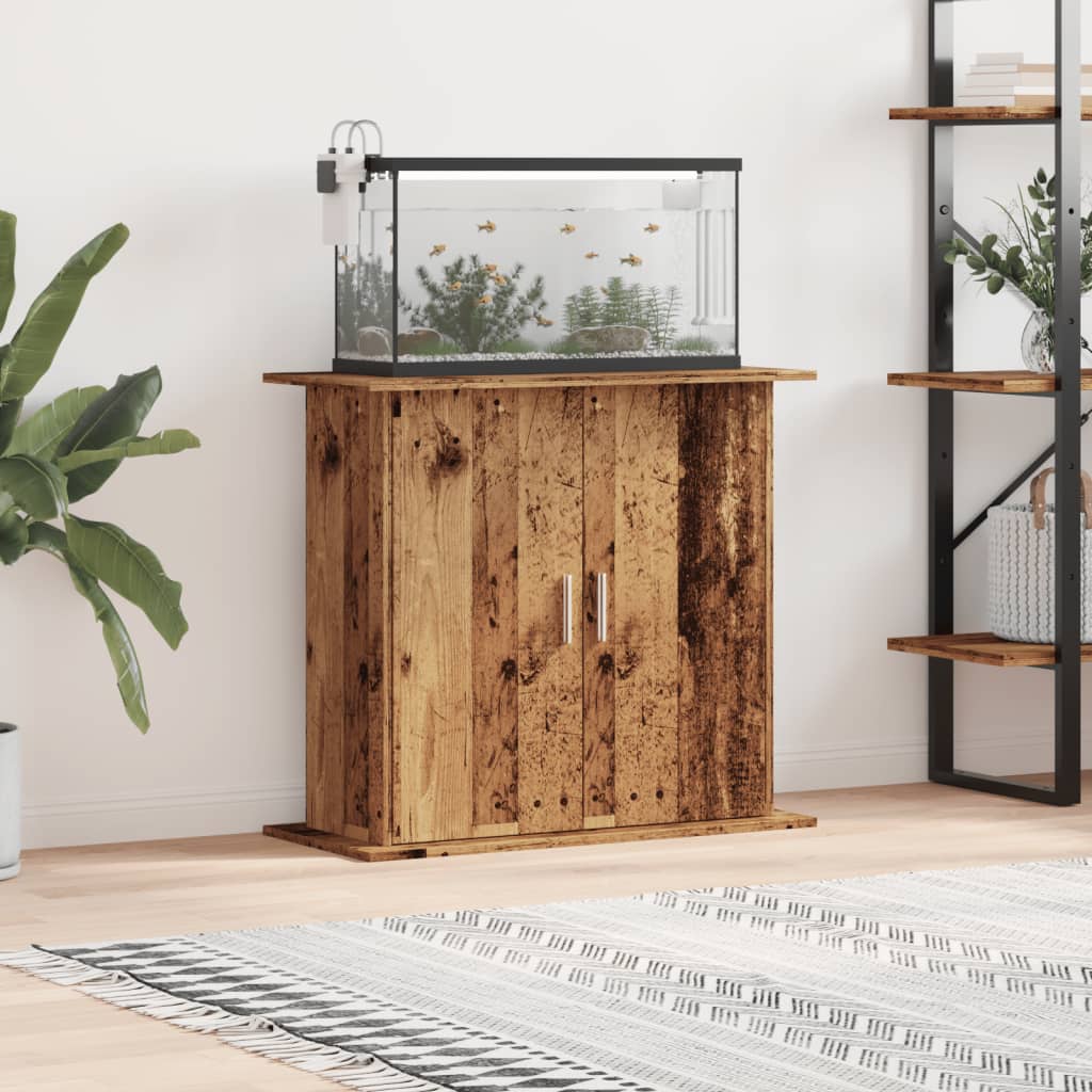 vidaXL Βάση Ενυδρείου Παλιό ξύλο 81 x 36 x 73 εκ. Επεξεργασμένο Ξύλο
