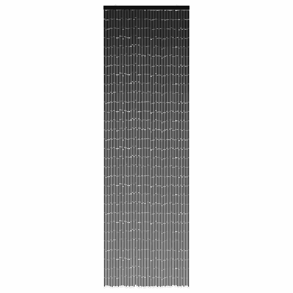vidaXL Έντομο κουρτίνα πόρτας Σκούρο γκρι 56x185 cm Μπαμπού