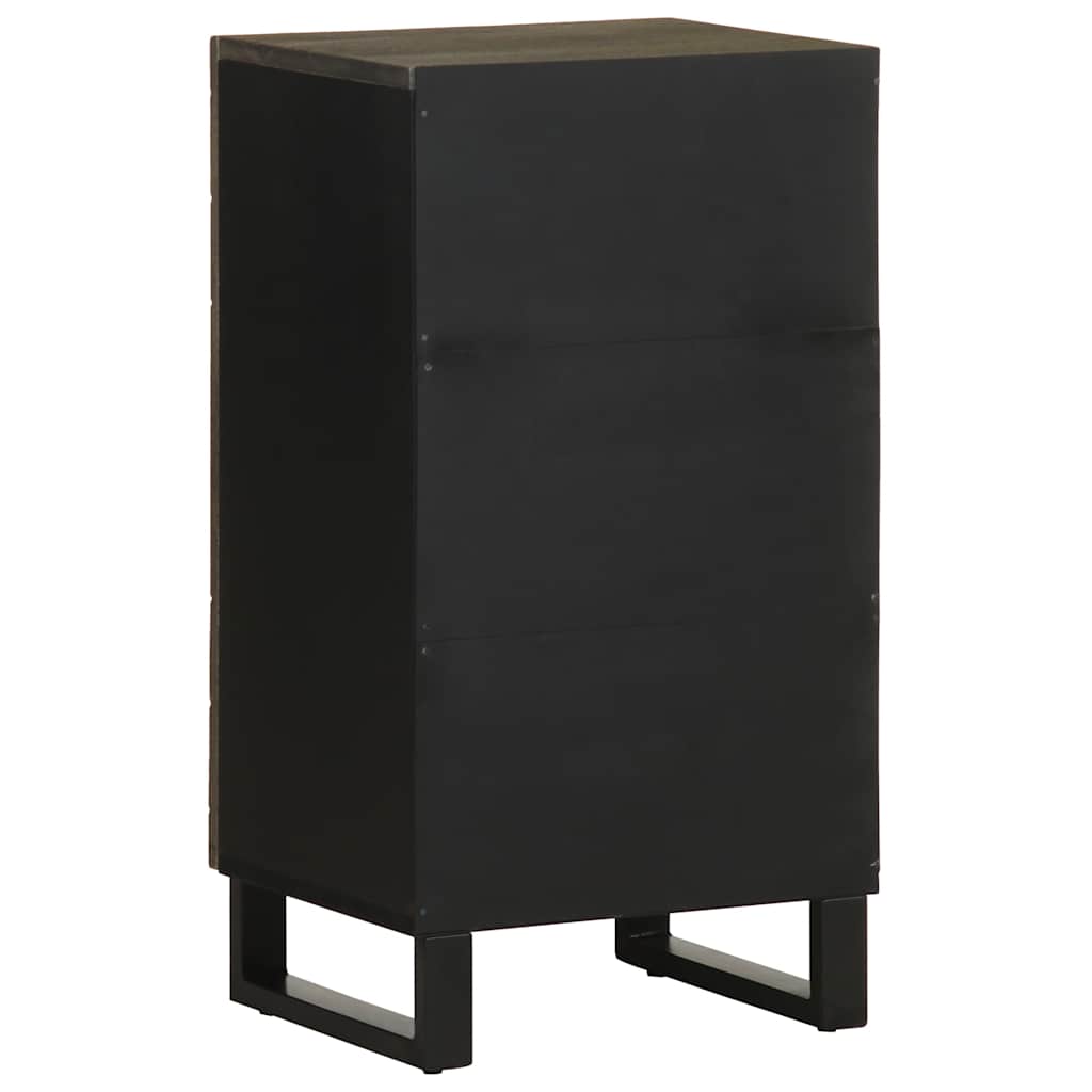 vidaXL Σκευοθήκη μαύρο 40x33x75 cm μασίφ ξύλο Μάνγκο