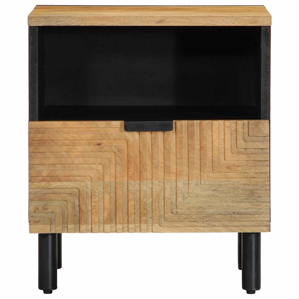 vidaXL Κομοδίνο καφέ 40x33x46 cm από μασίφ ξύλο Mango