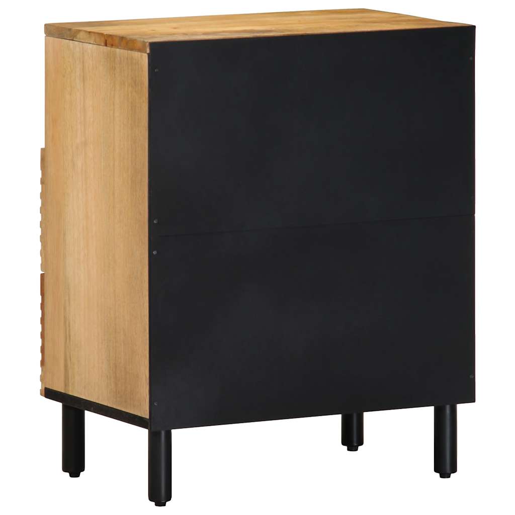 vidaXL Κομοδίνο καφέ 50x33x60 cm μασίφ ξύλο Mango