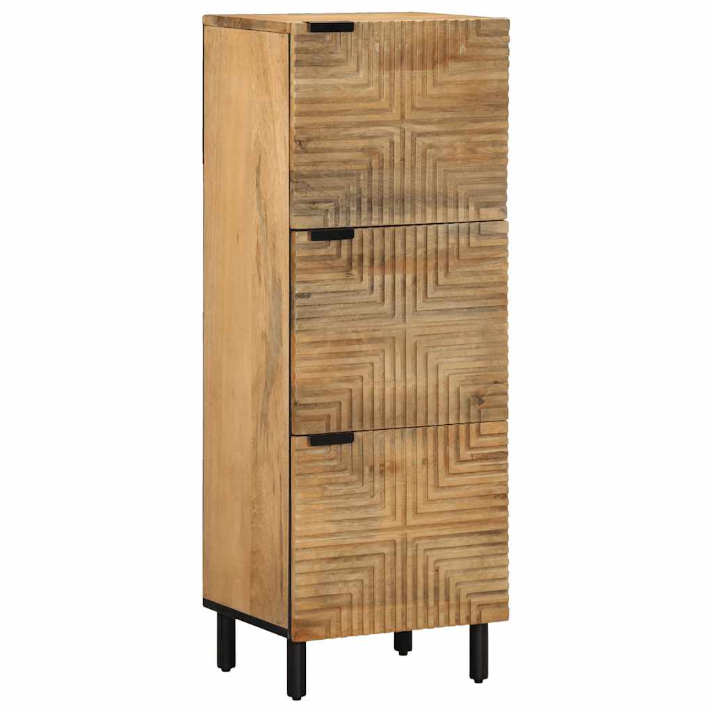 vidaXL Highboard καφέ 40x33x110 cm μασίφ ξύλο Mango