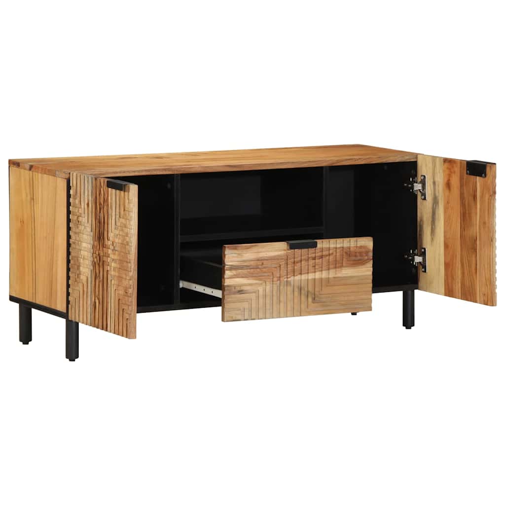 vidaXL Ντουλάπι TV Solid Acacia Wood 105 x 33 x 46 εκ.