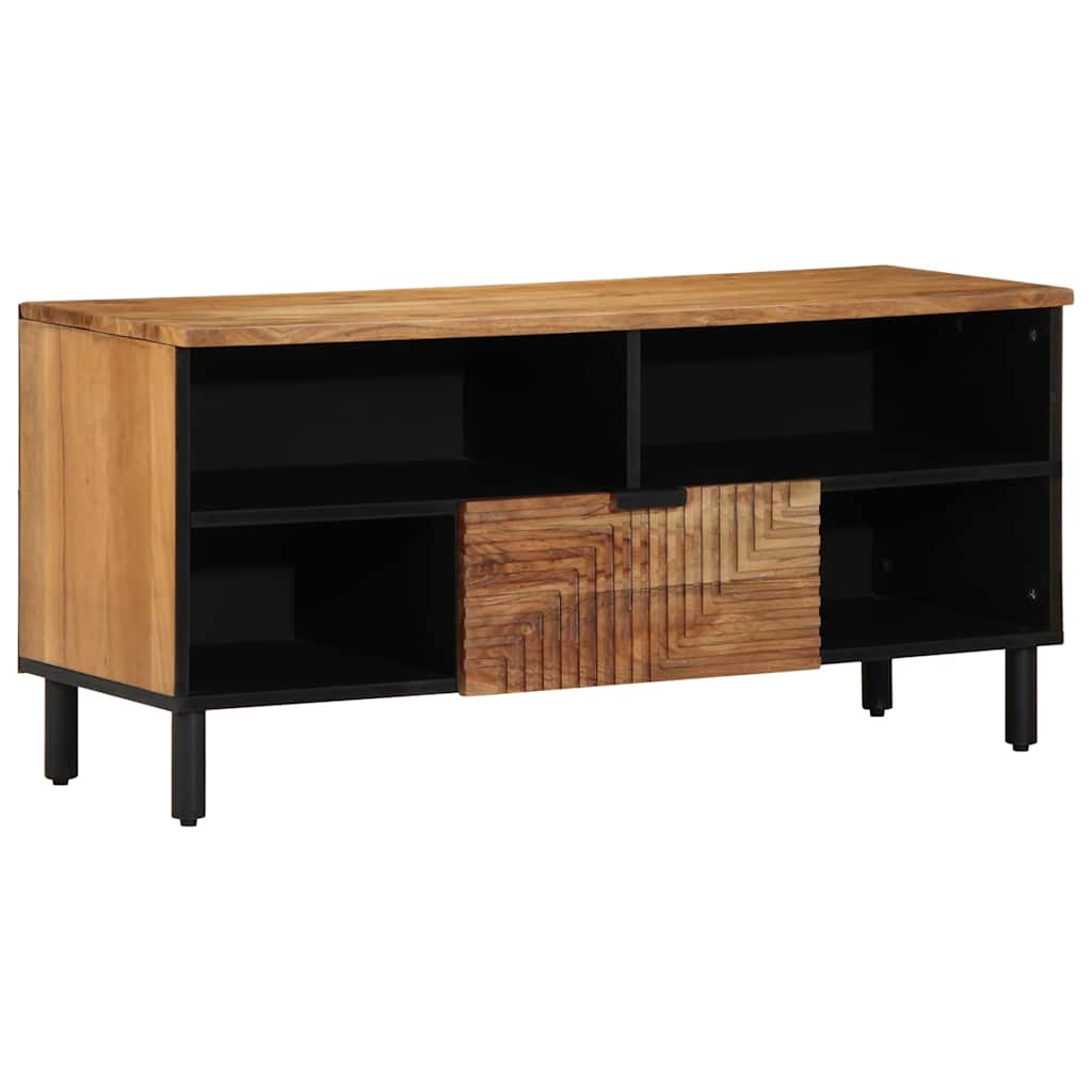 vidaXL Ντουλάπι TV Solid Acacia Wood 100 x 33 x 46 εκ.