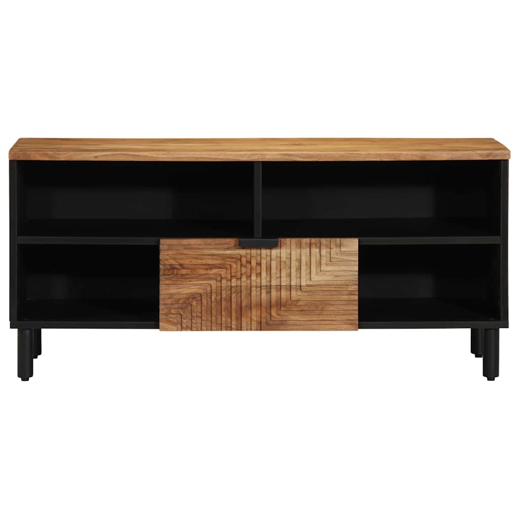 vidaXL Ντουλάπι TV Solid Acacia Wood 100 x 33 x 46 εκ.