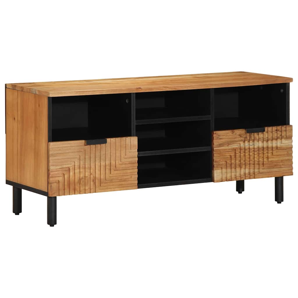 vidaXL Ντουλάπι TV Solid Acacia Wood 100 x 33,5 x 46 εκ