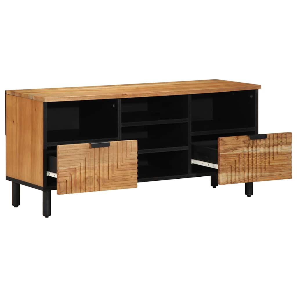 vidaXL Ντουλάπι TV Solid Acacia Wood 100 x 33,5 x 46 εκ