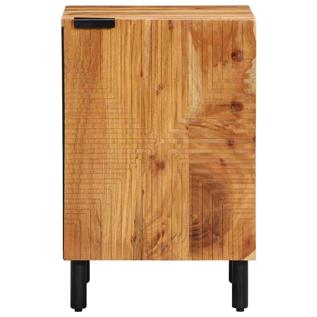 vidaXL Ντουλάπι Μπάνιου Καφέ 38 x 33 x 58 εκ Στερεό ξύλο μάνγκο