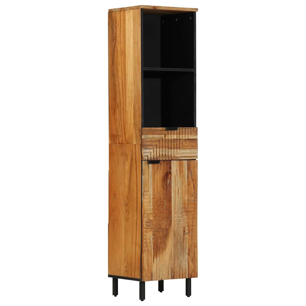 vidaXL Ντουλάπι Μπάνιου Solid Acacia Wood 38 x 33 x 160 εκ.