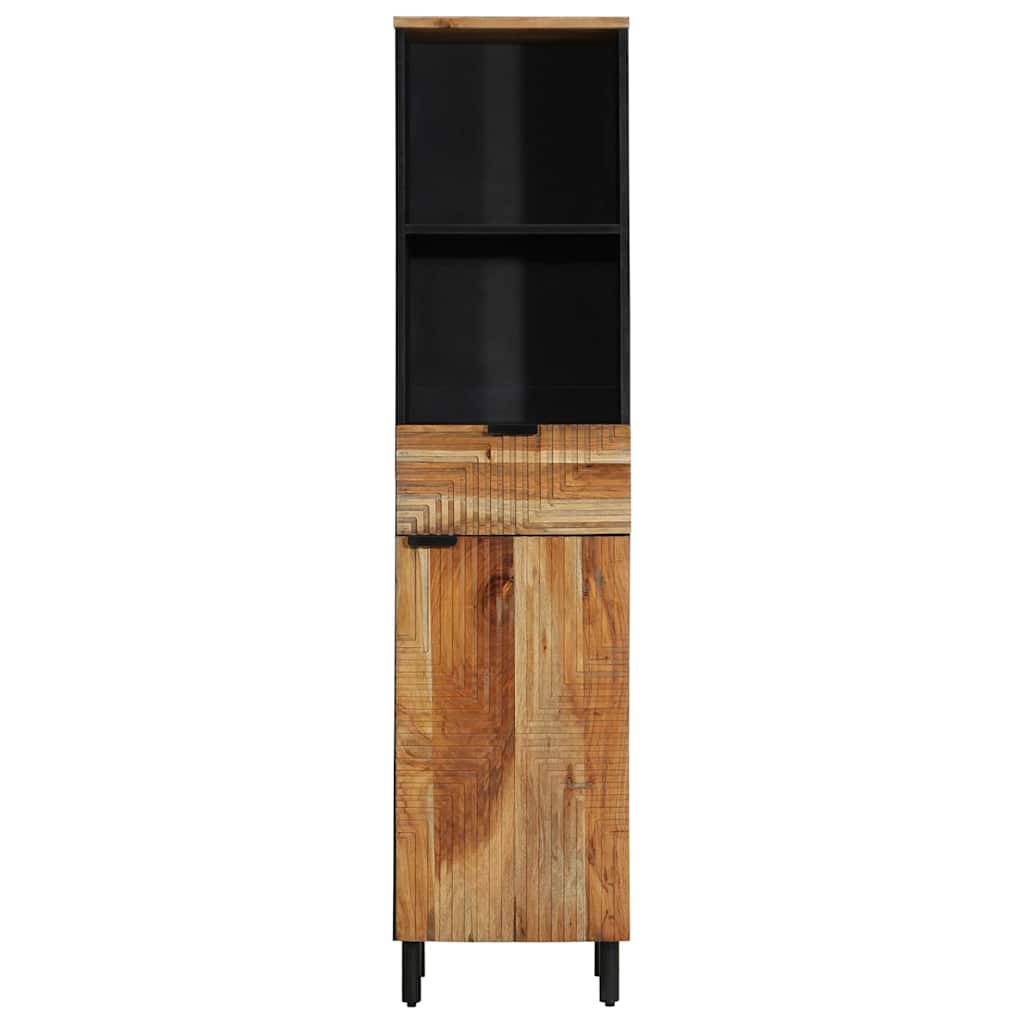 vidaXL Ντουλάπι Μπάνιου Solid Acacia Wood 38 x 33 x 160 εκ.