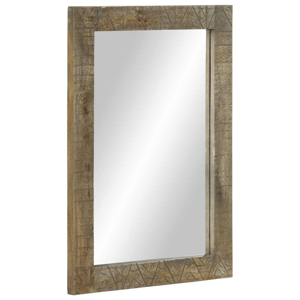 vidaXL Καθρέφτης μπάνιου 50x2,5x70 cm από μασίφ ξύλο Mango