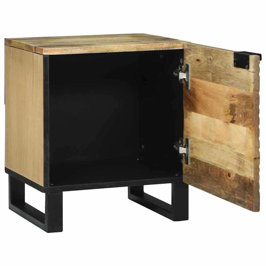 vidaXL Κομοδίνο 2 pcs Καφέ 40 x 33 x 46 εκ. Μασίφ ξύλο μάνγκο