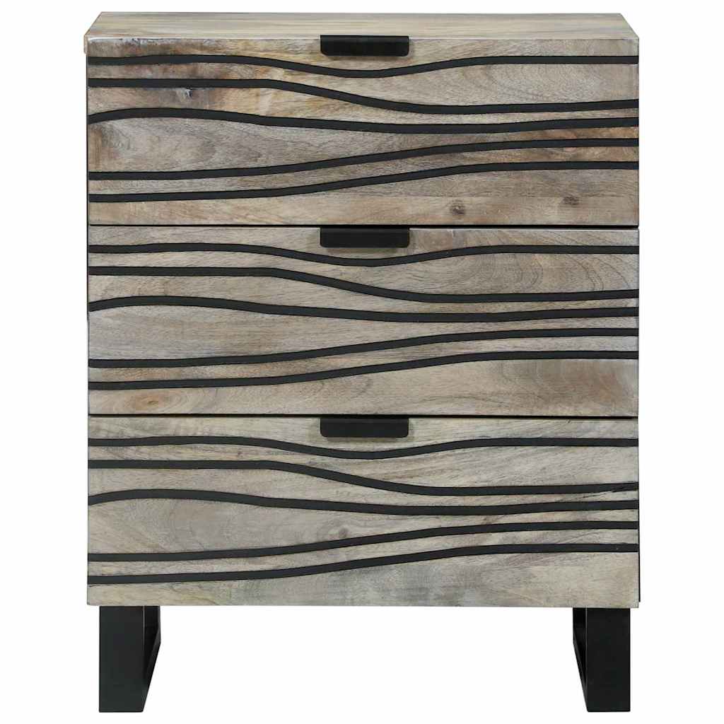 vidaXL Κομοδίνο Λευκό 50 x 33 x 62 εκ. Επεξεργασμένο Ξύλο