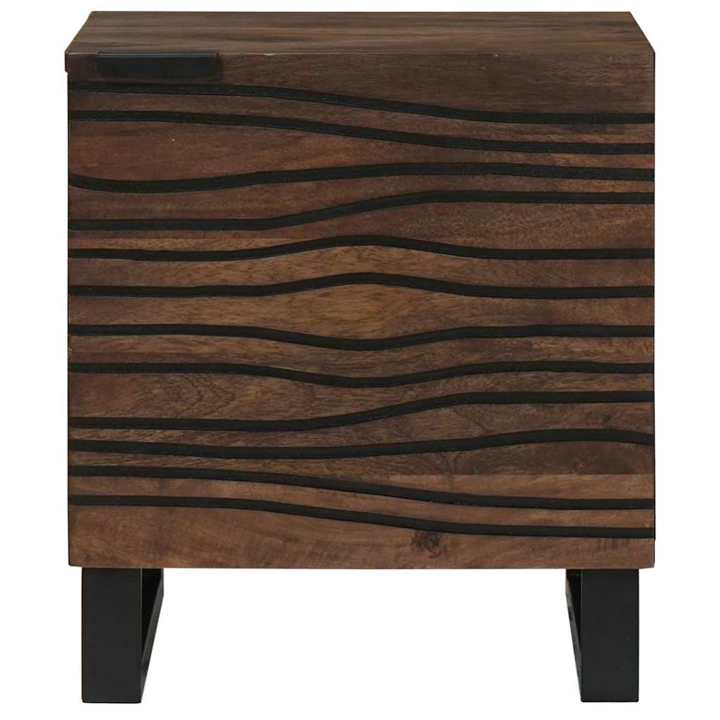 vidaXL Κομοδίνο Καρυδιά 40 x 33 x 46 εκ. Επεξεργασμένο Ξύλο
