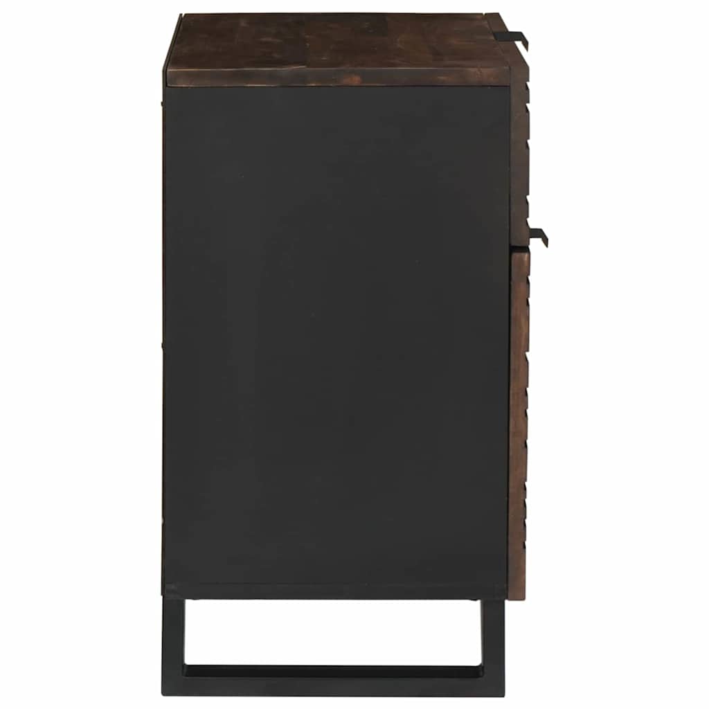 vidaXL Κομοδίνο Καρυδιά 50 x 33 x 60 εκ Επεξεργασμένο Ξύλο