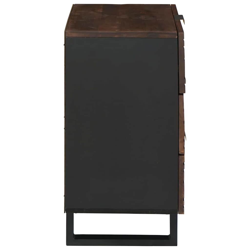 vidaXL Κομοδίνο Καρυδιά 50 x 33 x 62 εκ. Επεξεργασμένο Ξύλο