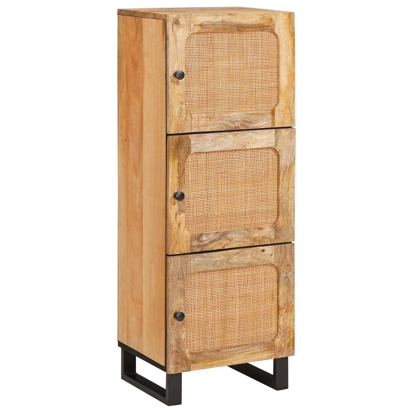 vidaXL Highboard Καφέ 40 x 33 x 110 εκ Στερεό ξύλο μάνγκο
