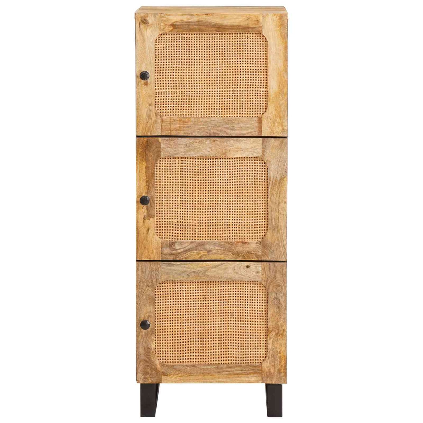 vidaXL Highboard Καφέ 40 x 33 x 110 εκ Στερεό ξύλο μάνγκο