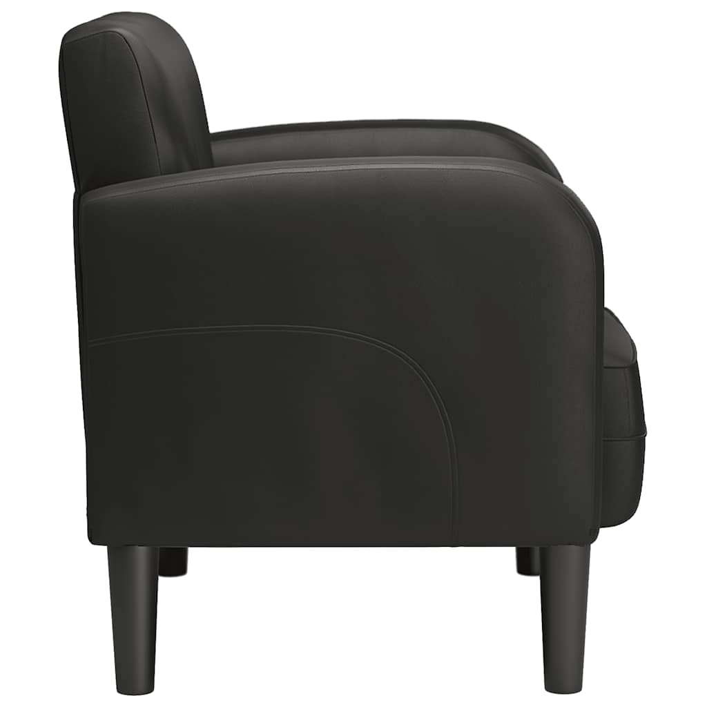 vidaXL Καναπές-καρέκλα με μπράτσα Μαύρο 54 cm Faux Leather