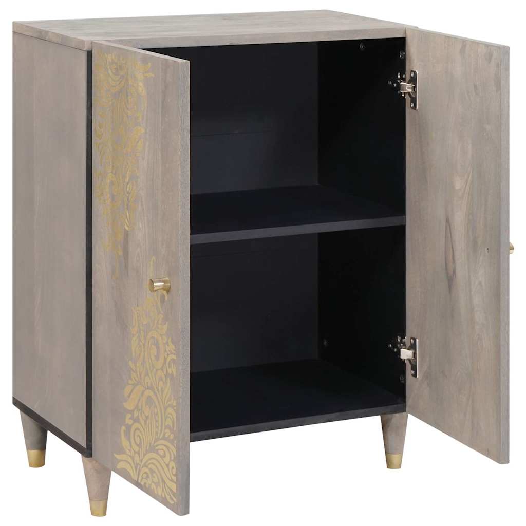 vidaXL Πλαϊνό γραφείο Γκρι και Χρυσό 60 x 33 x 75 cm
