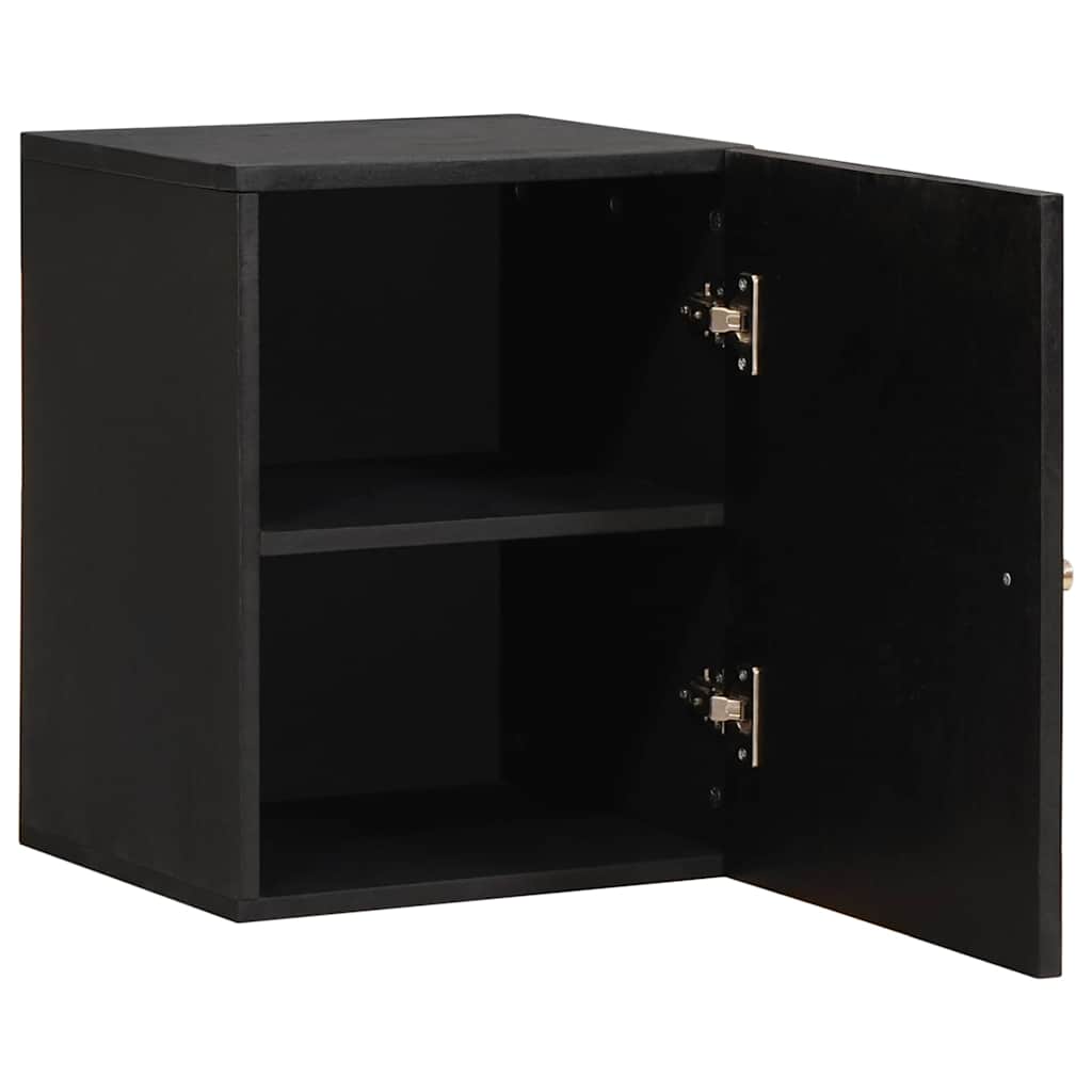 vidaXL Ντουλάπα Τοίχου Μαύρο 38 x 33 x 48 εκ Στερεό ξύλο μάνγκο