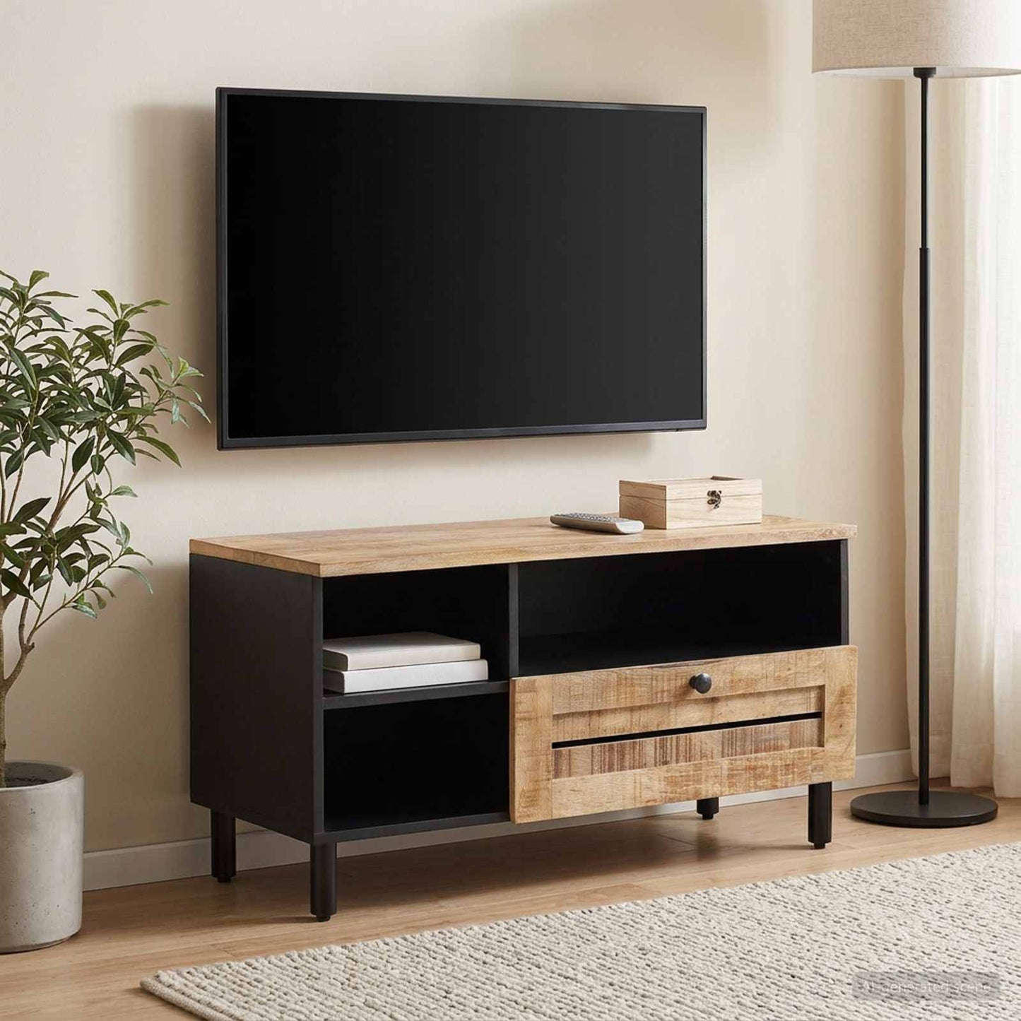 vidaXL Ντουλάπες Αποθήκευσης Καφέ και Μαύρο 80 x 33,5 x 46 εκ.
