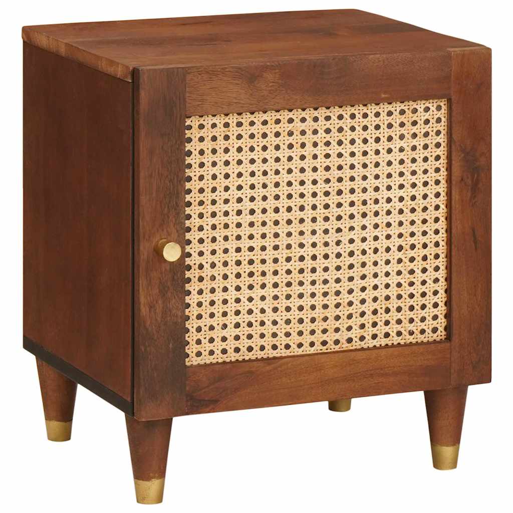 vidaXL Κομοδίνο Καφέ 40 x 33,5 x 46 εκ Μασίφ ξύλο ακακίας