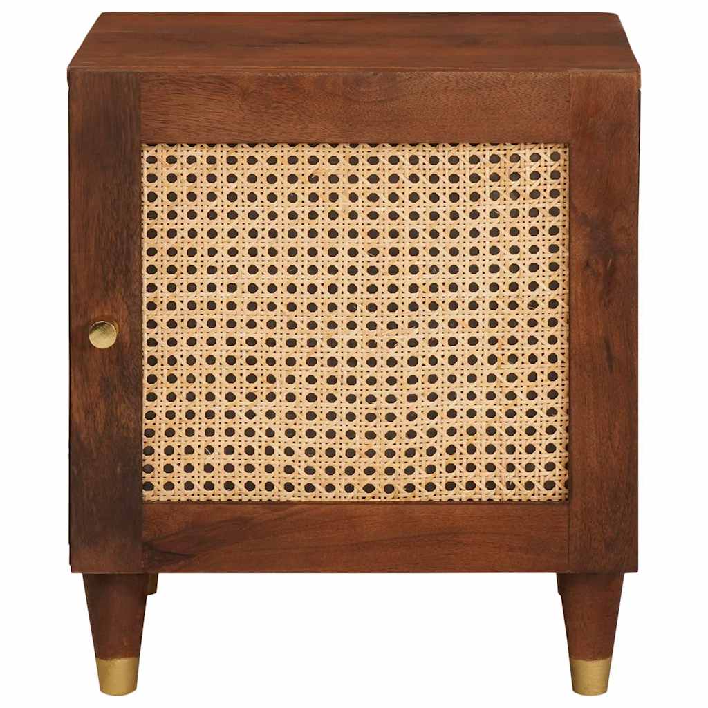 vidaXL Κομοδίνο Καφέ 40 x 33,5 x 46 εκ Μασίφ ξύλο ακακίας