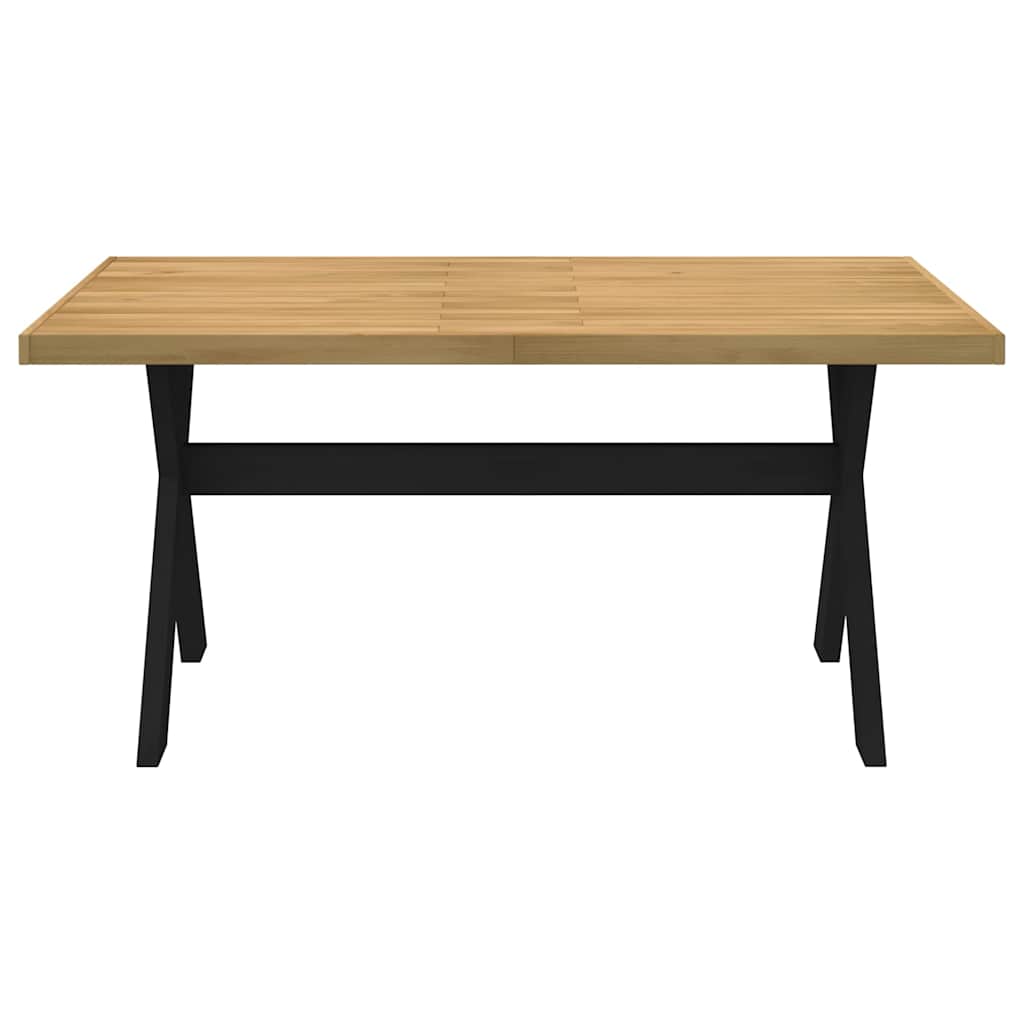 vidaXL Τραπεζαρία NOAIN με πόδια σχήματος X 160x90x75 cm