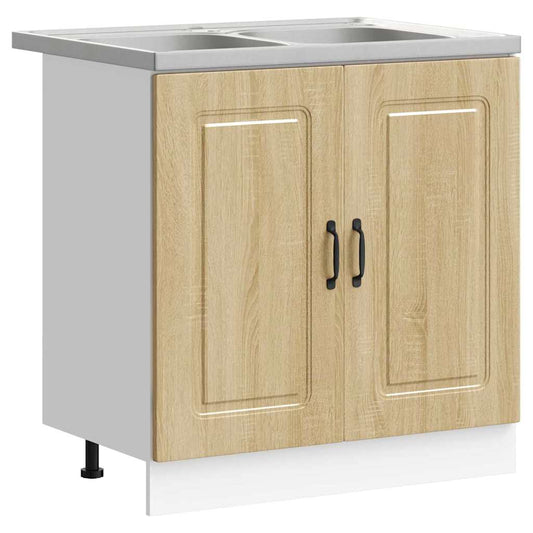vidaXL Ντουλάπα Κουζίνας Kalmar Δρύς Sonoma 80 x 46 x 81,5 εκ