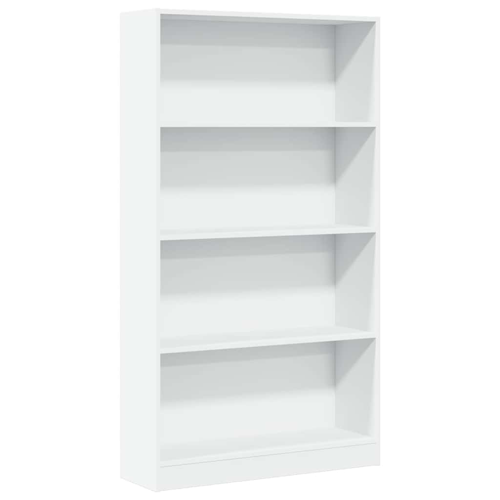 vidaXL Βιβλιοθήκη Λευκή 80x24x143 εκ. από Επεξεργασμένο Ξύλο