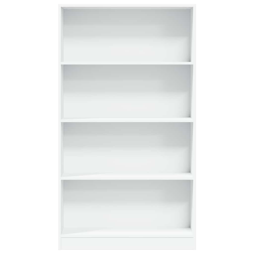 vidaXL Βιβλιοθήκη Λευκή 80x24x143 εκ. από Επεξεργασμένο Ξύλο