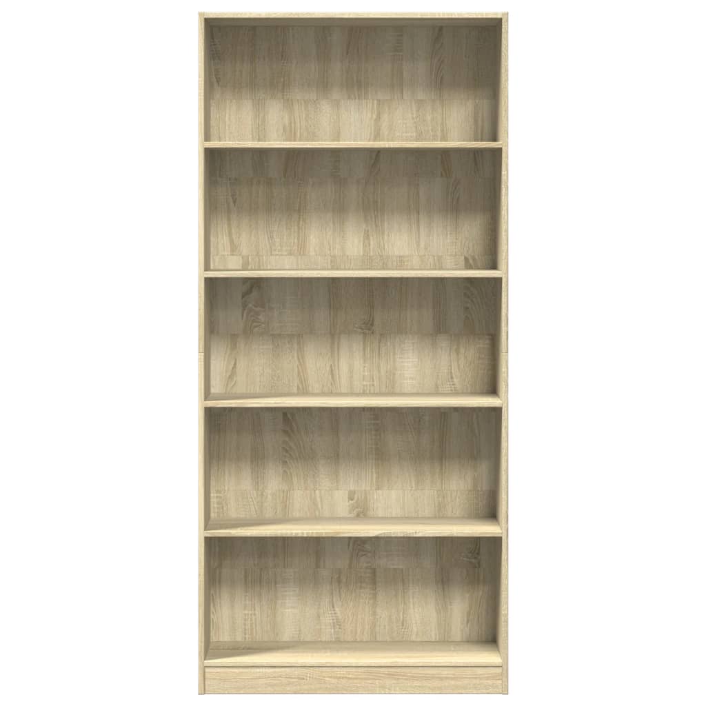 vidaXL Βιβλιοθήκη Sonoma Δρυς 80 x 24 x 176 εκ. από Τεχνητό Ξύλο