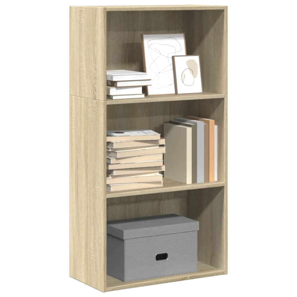 vidaXL Βιβλιοθήκη Sonoma Δρυς 60x30x114 εκ. από Επεξεργασμένο Ξύλο