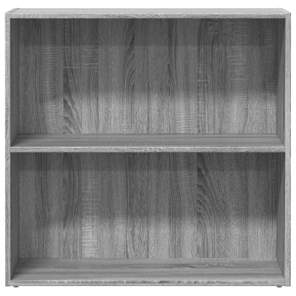 vidaXL Βιβλιοθήκη Γκρι Sonoma 80x30x77 εκ. από Επεξεργ. Ξύλο