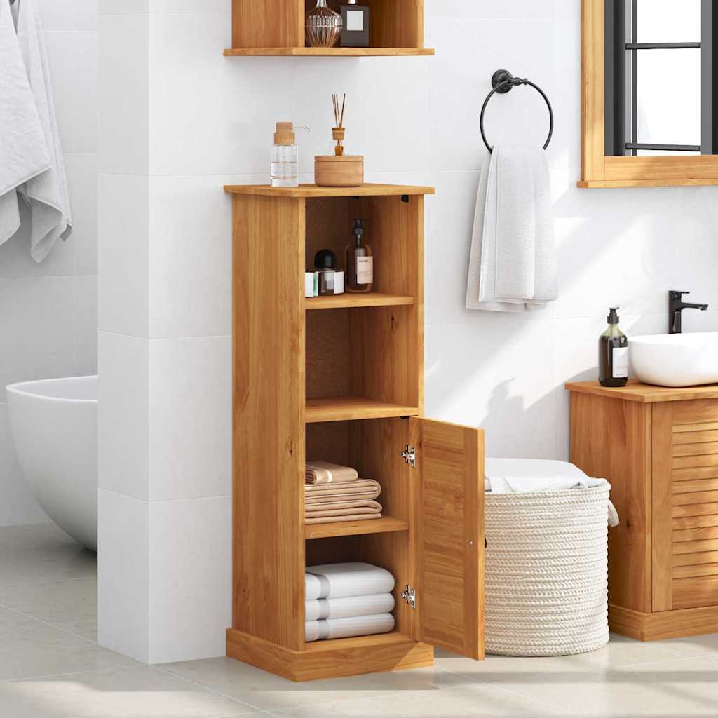 vidaXL Ντουλάπι Μπάνιου VIGO Καφέ και Μέλι Καφέ 37 x 34 x 110 εκ