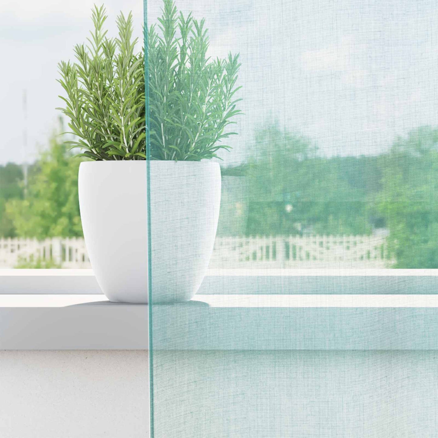 vidaXL Κουρτίνες Voile με Θηλιές 2 τεμ. Τυρκουάζ 140x260 εκ.