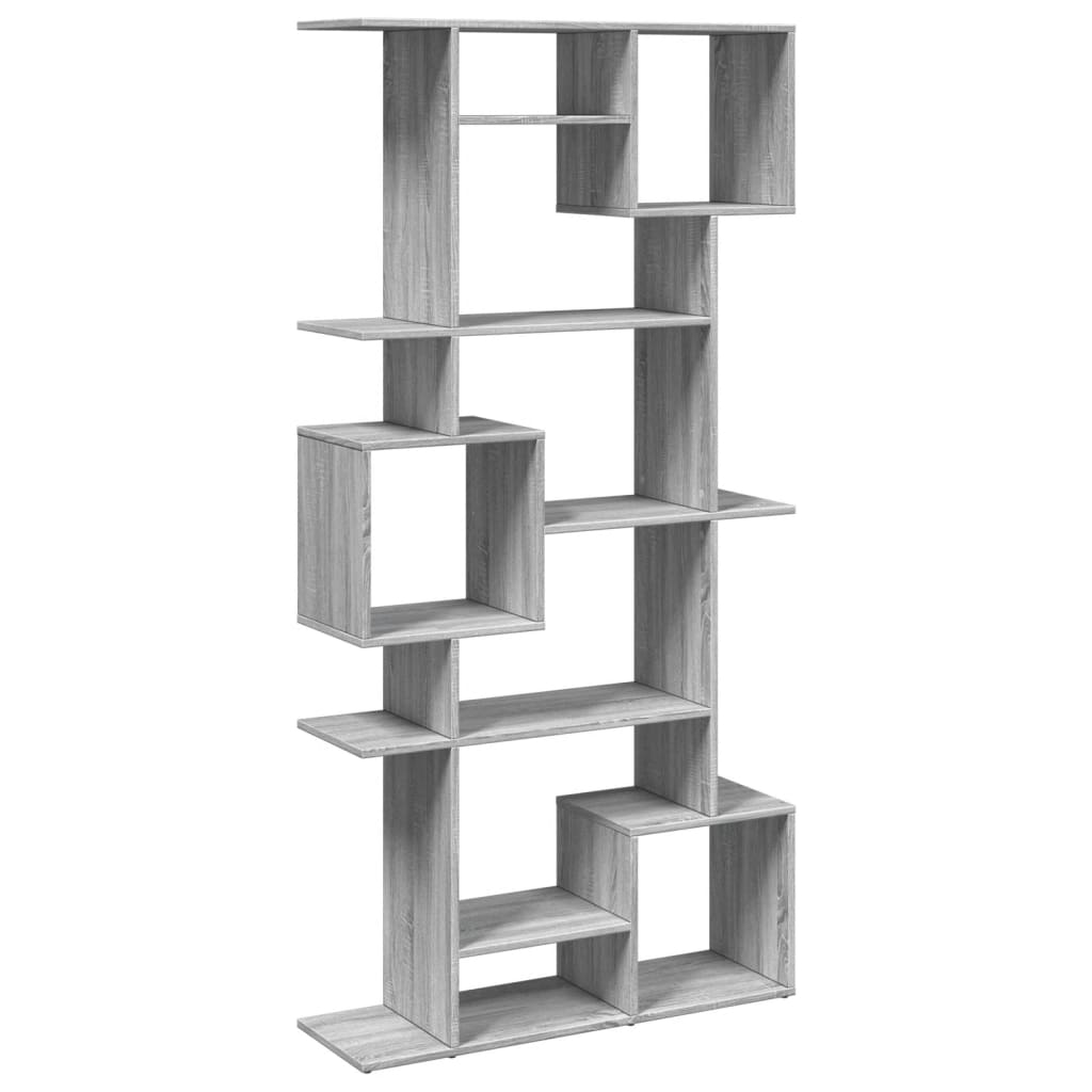 vidaXL Βιβλιοθήκη Γκρι Sonoma 92x29x188 εκ. από Επεξεργασμένο Ξύλο