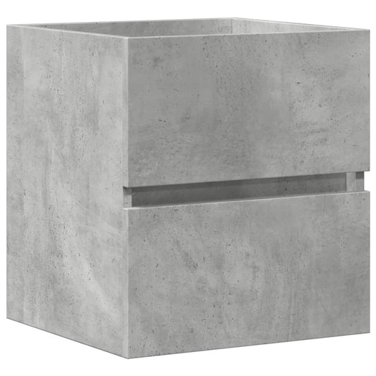 vidaXL Ντουλάπι Νιπτήρα Γκρι Σκυροδ. 41x38,5x45 εκ. Επεξεργασμένο Ξύλο