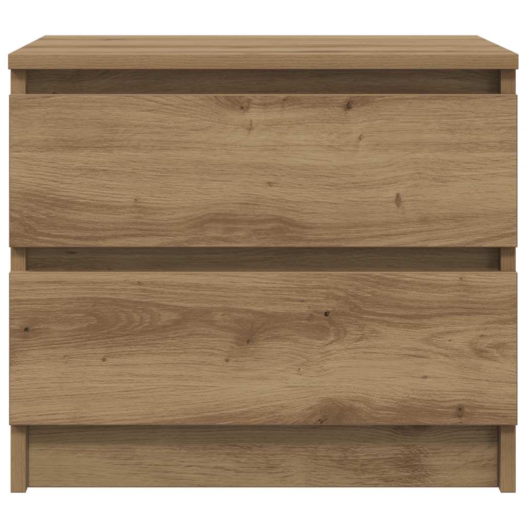 vidaXL Κομοδίνο Αρτισιανή Δρυς 50x40x43.5 εκ. από Επεξεργασμένο Ξύλο