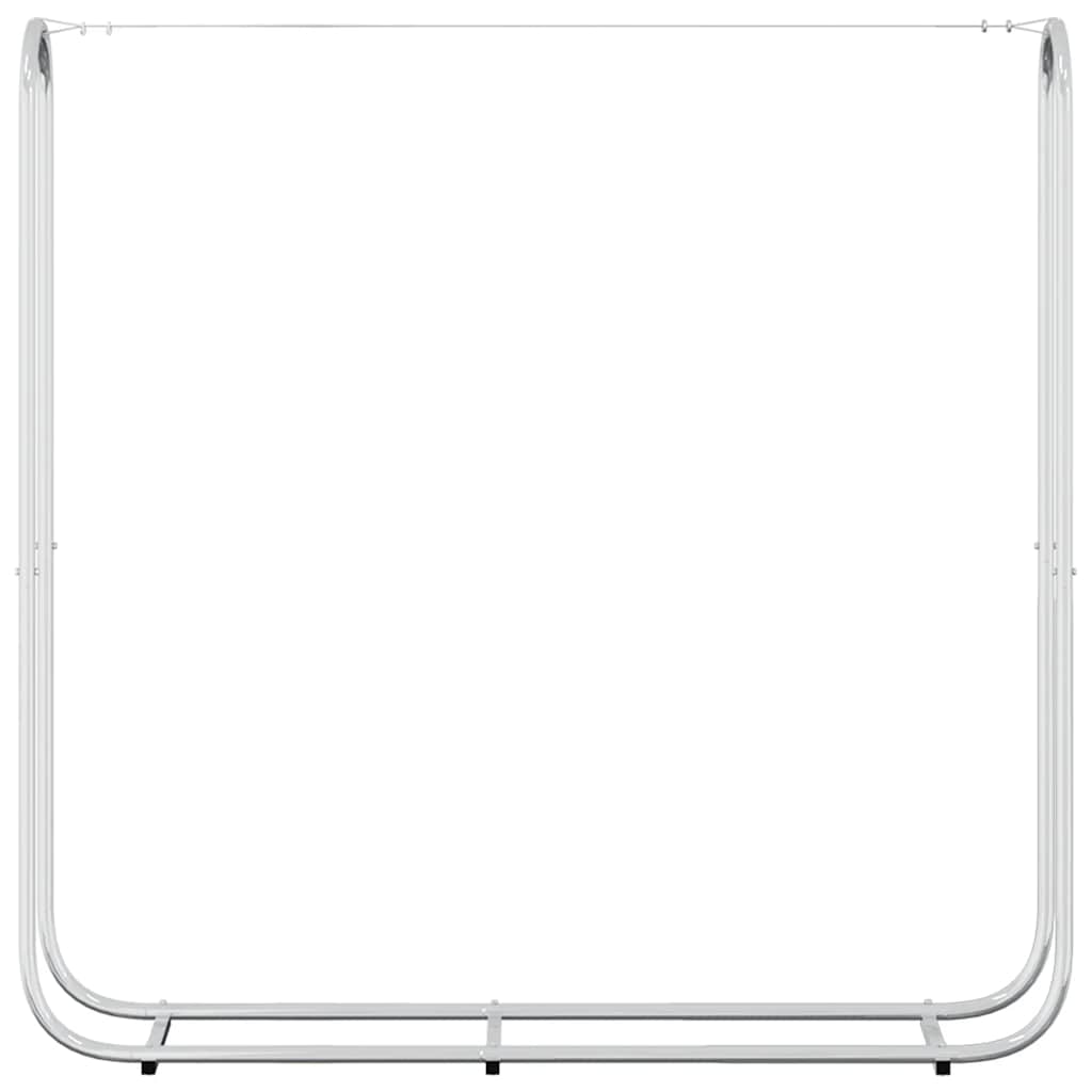 vidaXL Ράφι Καυσόξυλων 150x25x150 εκ. Γαλβανιζέ Ατσάλι