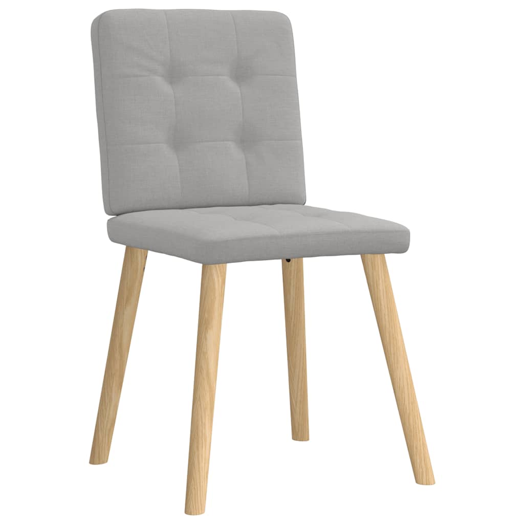 vidaXL Καρέκλες τραπεζαρίας 4 τεμ Cloud Grey Fabric