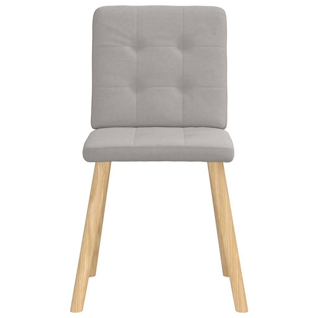 vidaXL Καρέκλες τραπεζαρίας 4 τεμ Cloud Grey Fabric