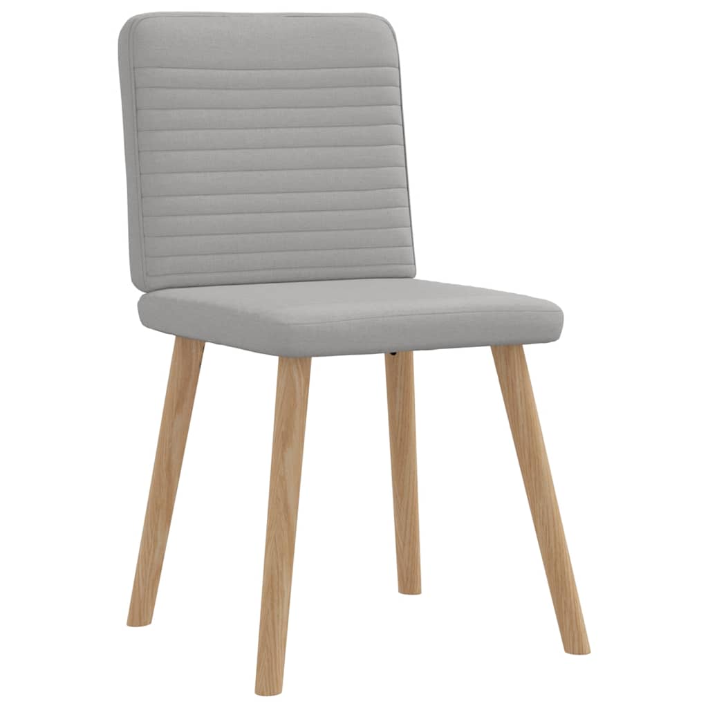 vidaXL Καρέκλες τραπεζαρίας 4 τεμ Cloud Grey Fabric