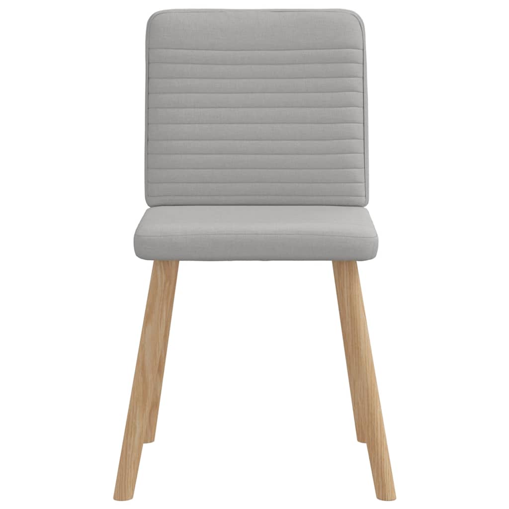 vidaXL Καρέκλες τραπεζαρίας 4 τεμ Cloud Grey Fabric