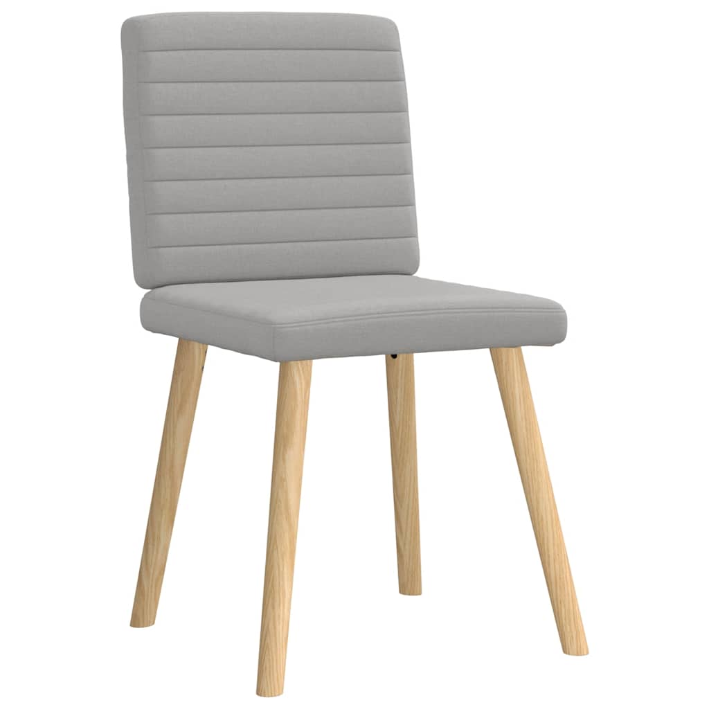 vidaXL Καρέκλες τραπεζαρίας 4 τεμ Cloud Grey Fabric