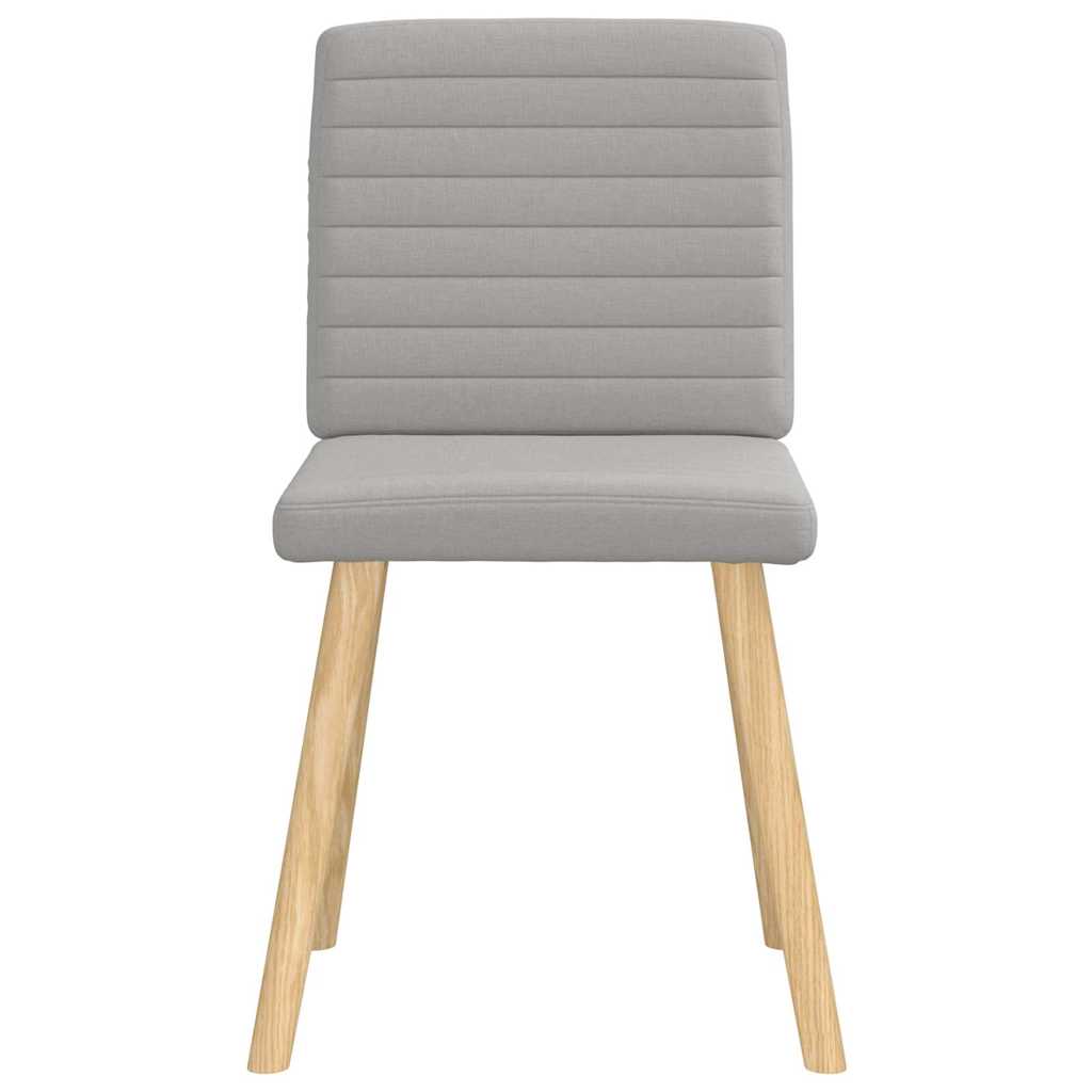 vidaXL Καρέκλες τραπεζαρίας 4 τεμ Cloud Grey Fabric