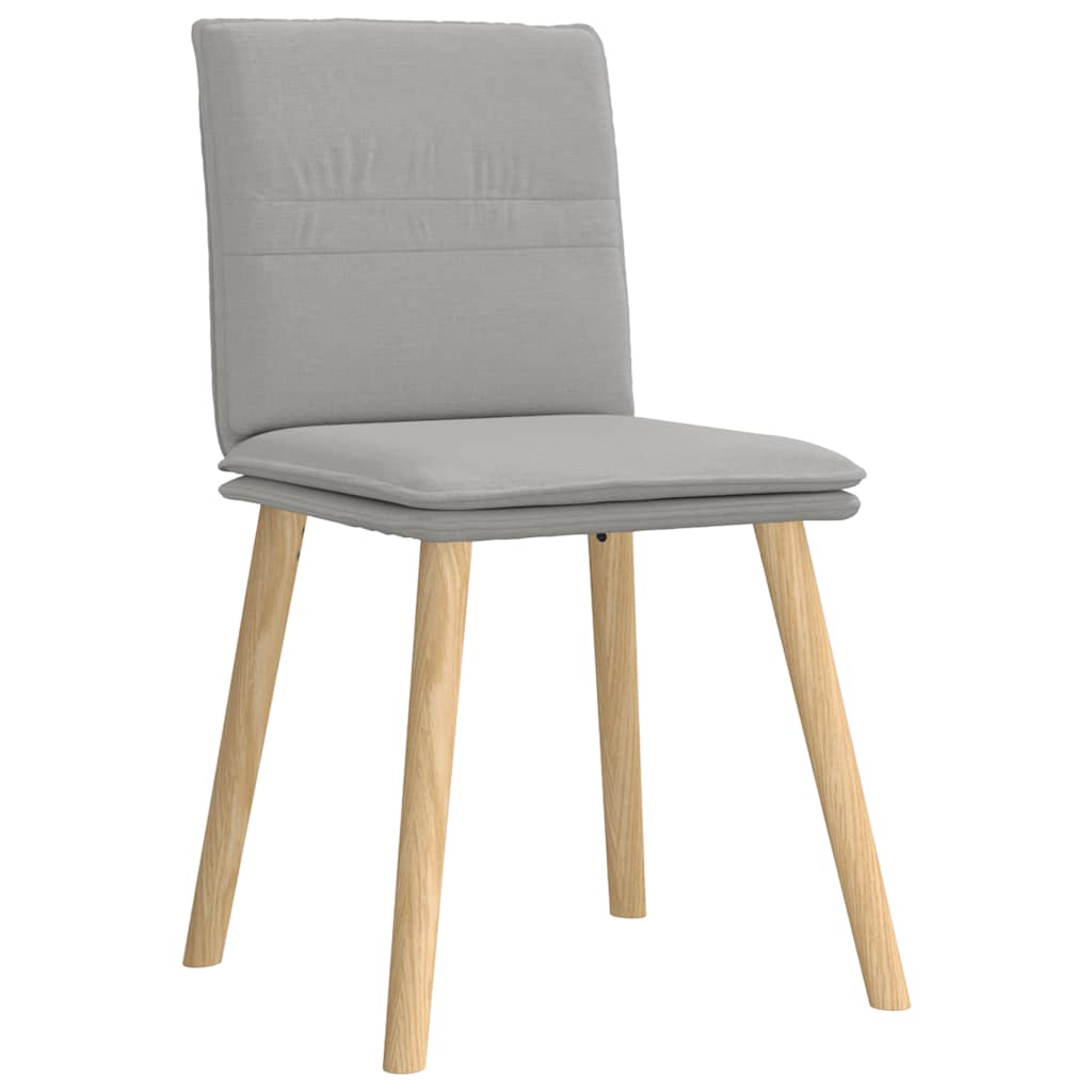 vidaXL Καρέκλες τραπεζαρίας 4 τεμ Cloud Grey Fabric