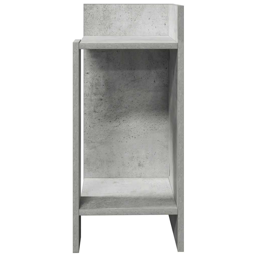 vidaXL Τραπεζάκι με ράφι Γκρι Σκυροδέματος 25,5x27x60 εκ.
